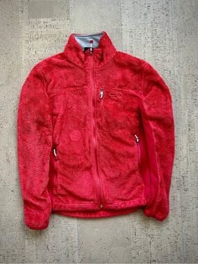 Mountain Hardwear Pyxis Tech Fleece Jacket Womens Small Pink Full Zip Outdoor